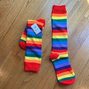 Knee High Rainbow Socks